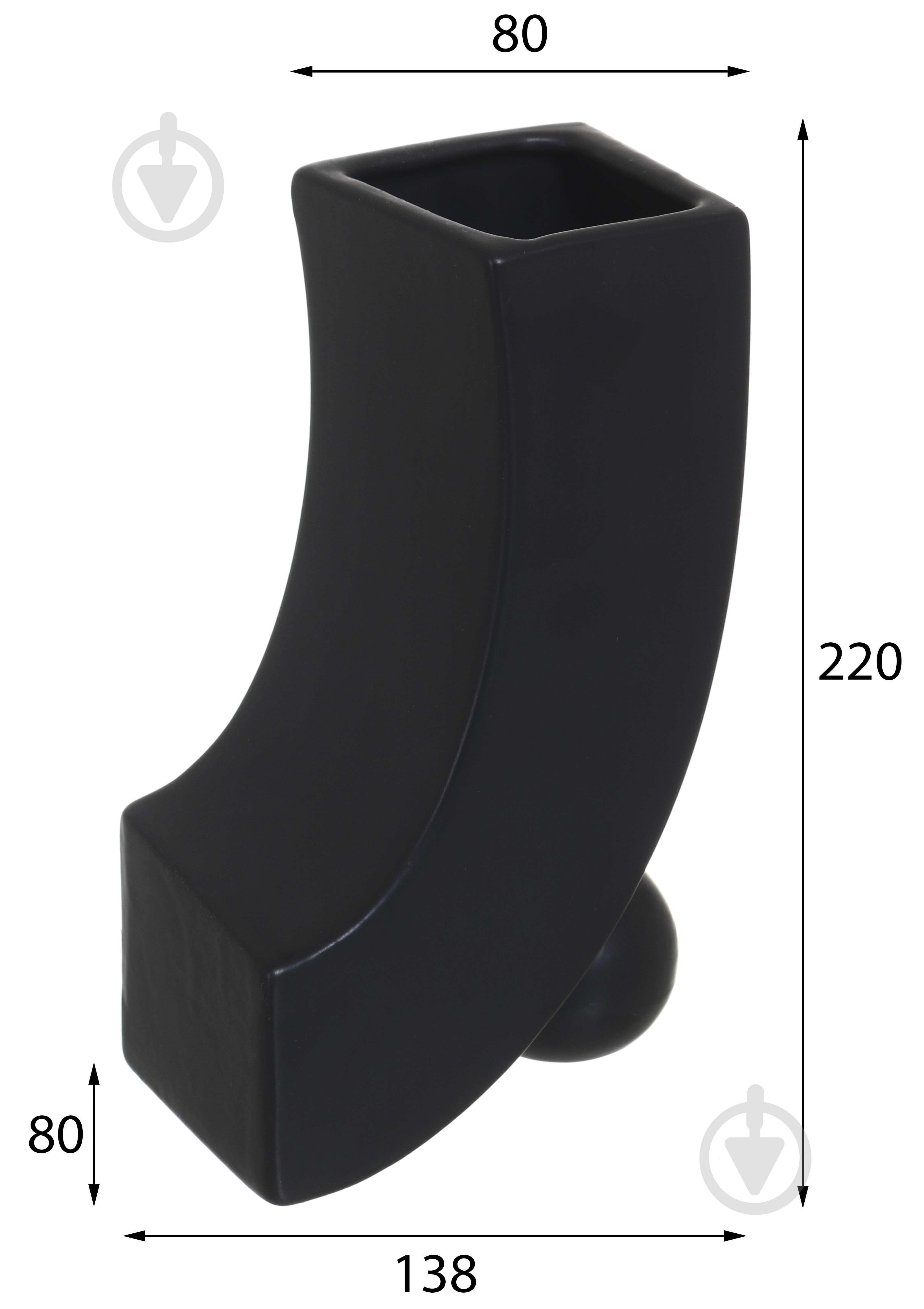 Ваза керамическая Tulaya 22 см DLP23486B - фото 2