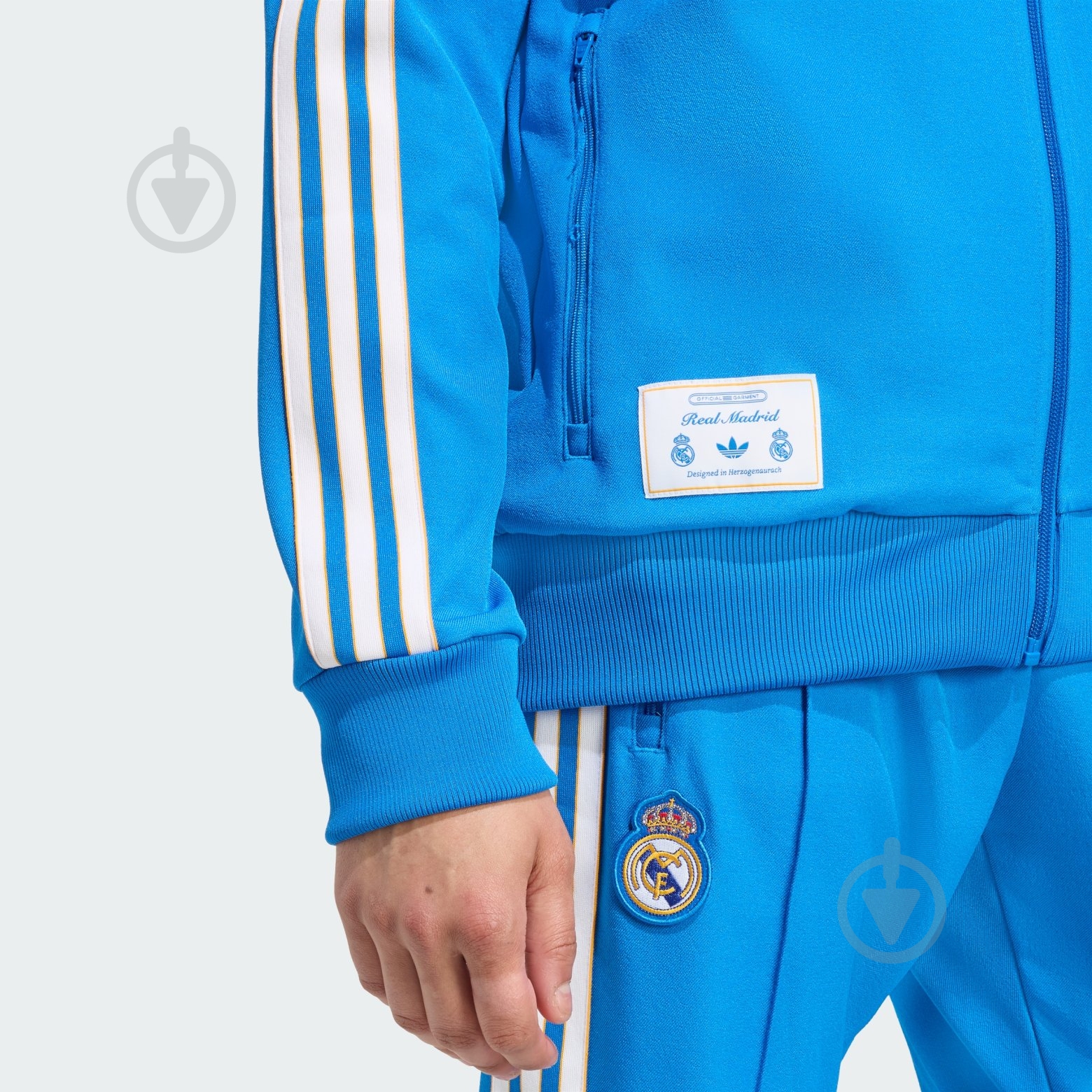 Олімпійка Adidas Real Icon Tt JN3058 р.L блакитний - фото 4 Олімпійка Adidas Real Icon Tt JN3058 р.L блакитний - фото 4