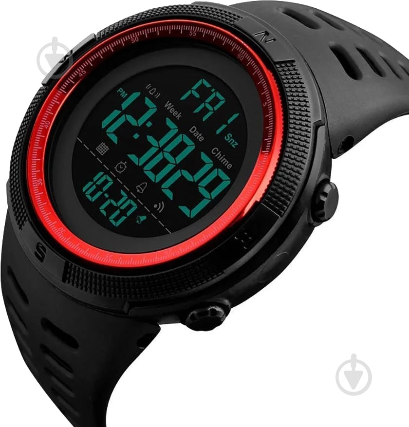Наручные часы Skmei 1251 black/red (1251BOXRD) - фото 2