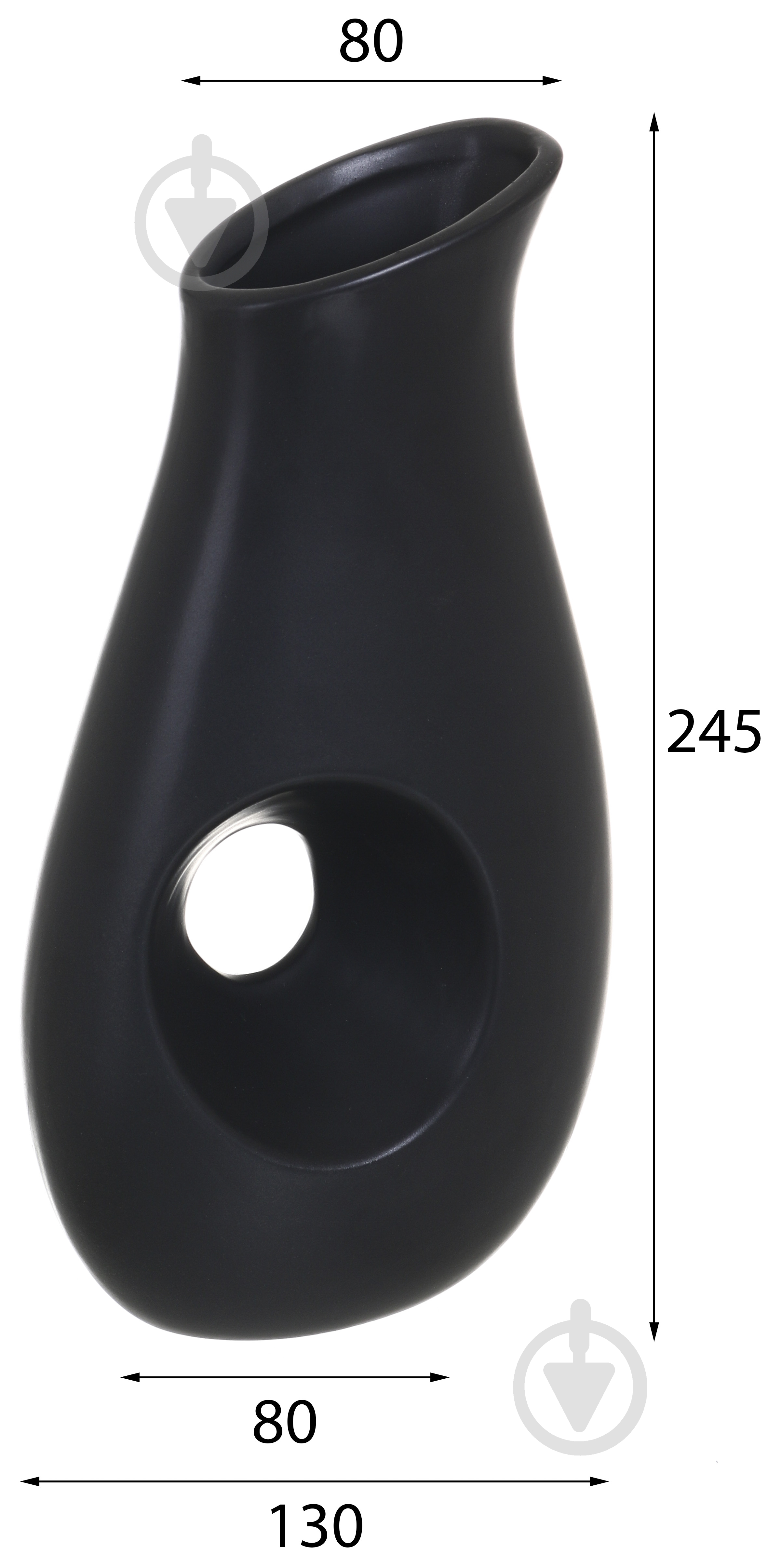 Ваза керамическая Myre 24,5 см DLP23395B - фото 2