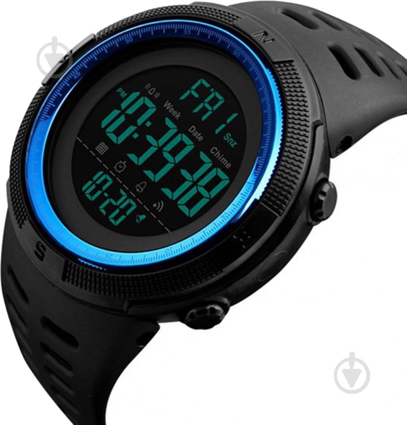Наручные часы Skmei 1255 black/blue (1255BOXBL) - фото 2