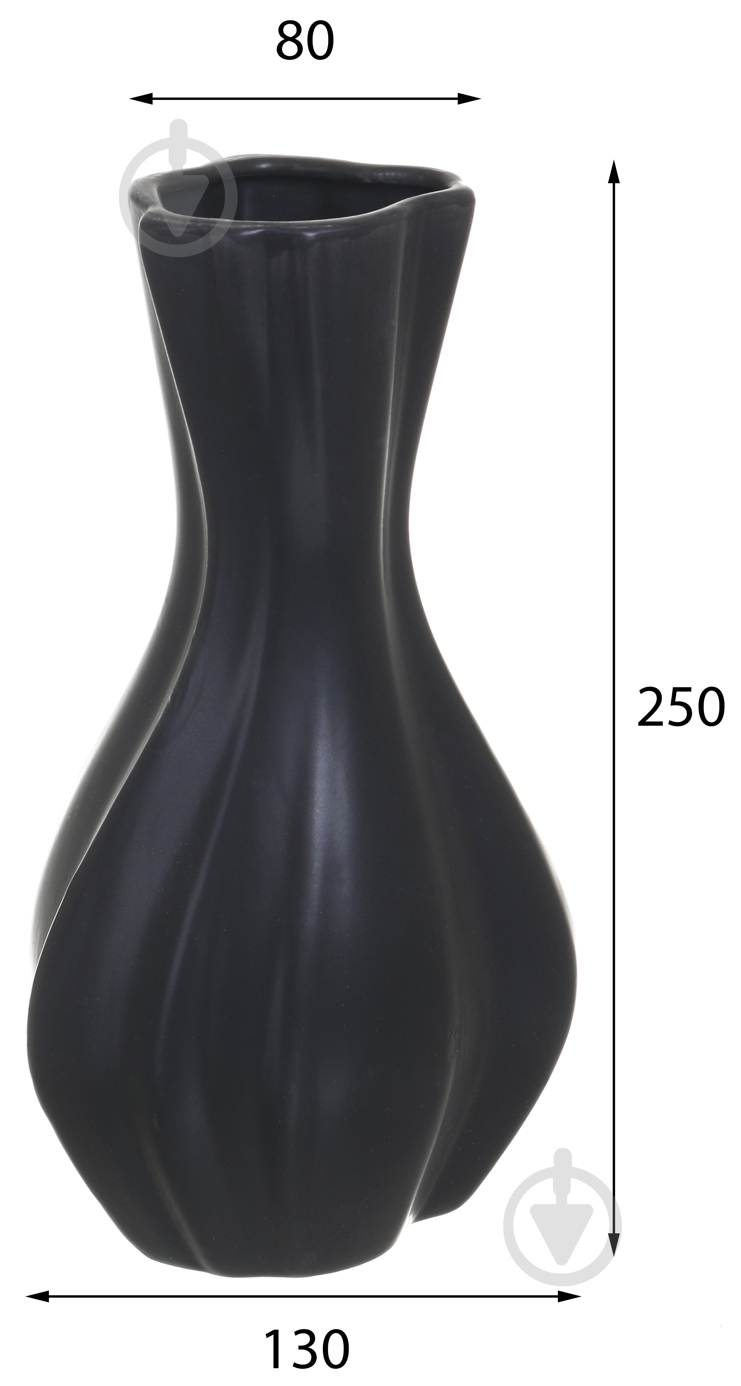 Ваза керамическая Seray 25 см DLP23329B - фото 2