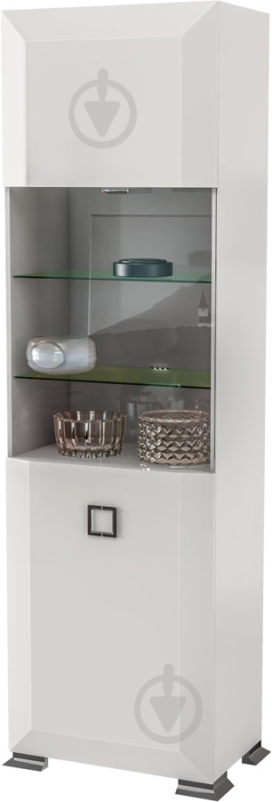 Витрина Karat KRWHW1D-600 белый глянец - фото 1 Витрина Karat KRWHW1D-600 белый глянец - фото 1