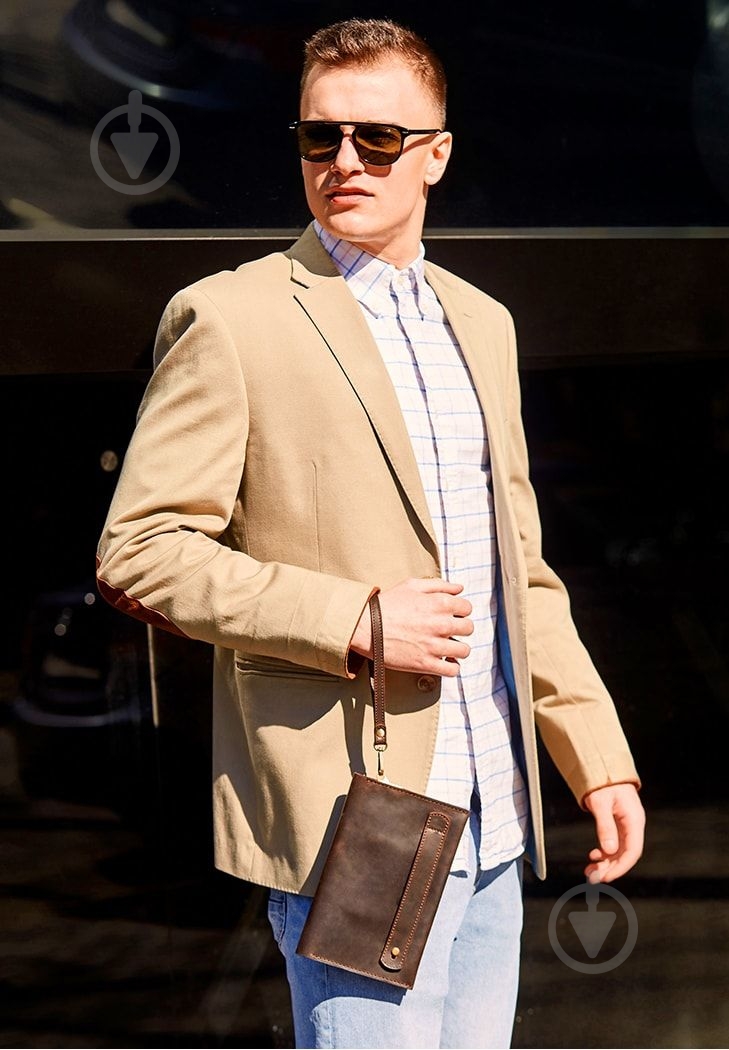 Барсетка мужская BlankNote 3.0 BN-KLATCH-3-o темно-коричневый - фото 2