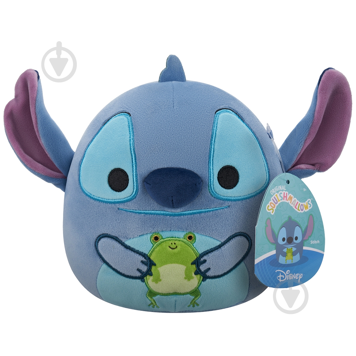 М'яка іграшка SQUISHMALLOWS серії Disney Стіч із жабкою 17 см синій SQDI00730 - фото 1