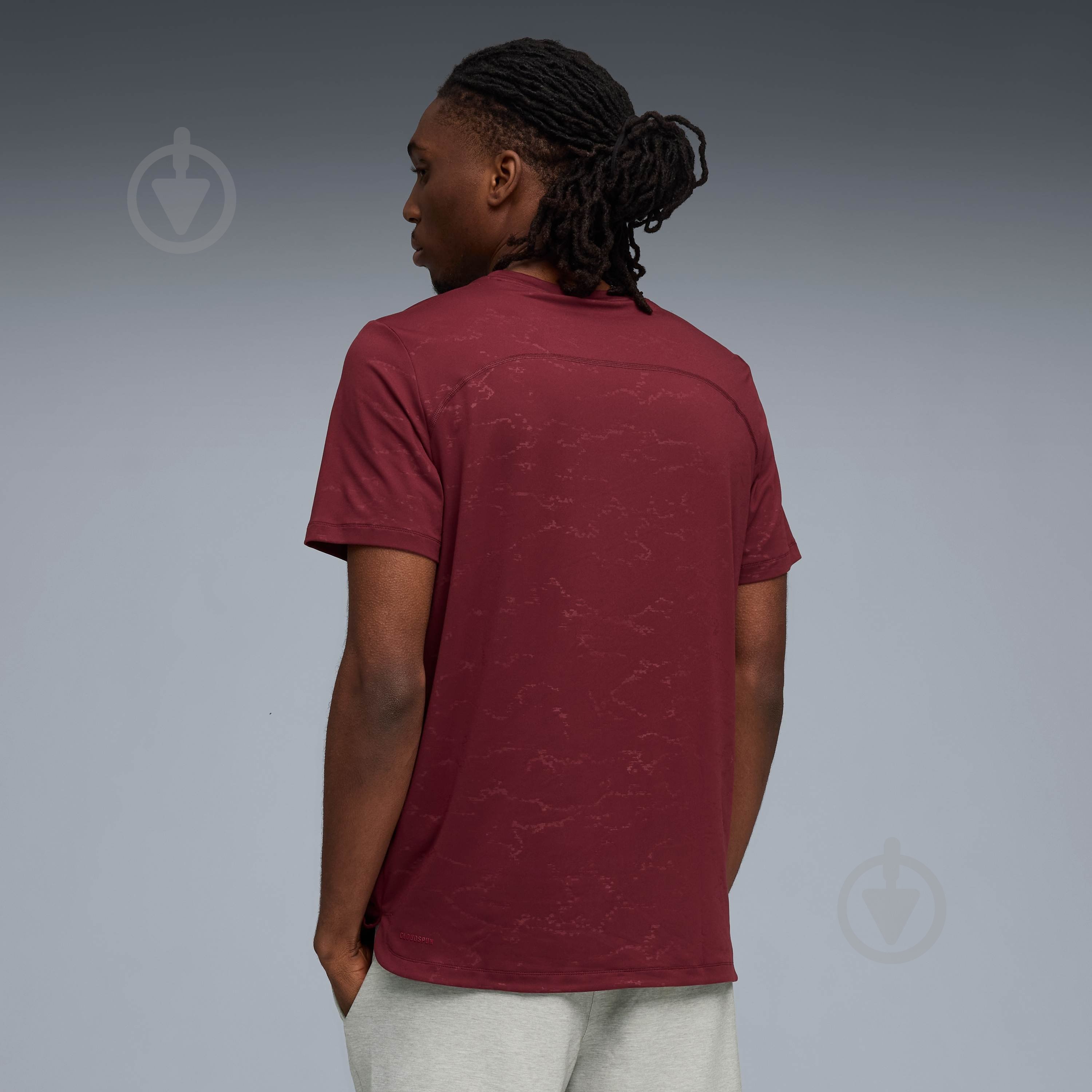 Футболка Puma M CLOUDSPUN EMBOSS TEE 52764696 р.L бордовий - фото 2 Футболка Puma M CLOUDSPUN EMBOSS TEE 52764696 р.L бордовий - фото 2