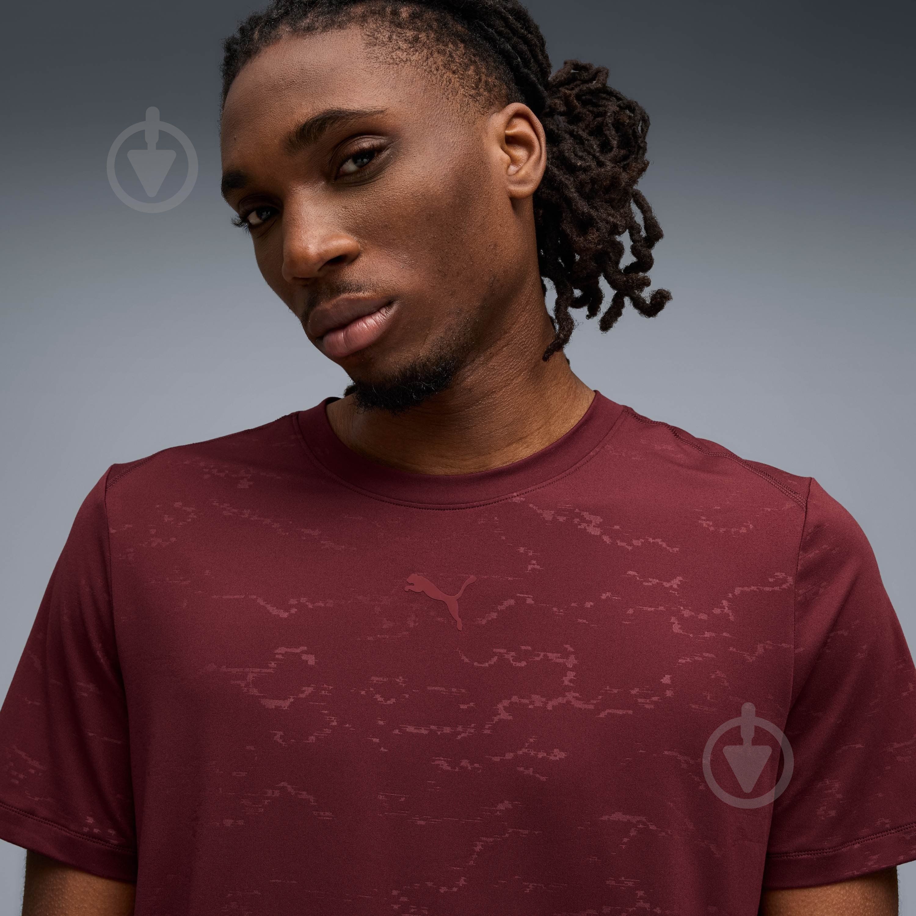 Футболка Puma M CLOUDSPUN EMBOSS TEE 52764696 р.L бордовий - фото 3 Футболка Puma M CLOUDSPUN EMBOSS TEE 52764696 р.L бордовий - фото 3