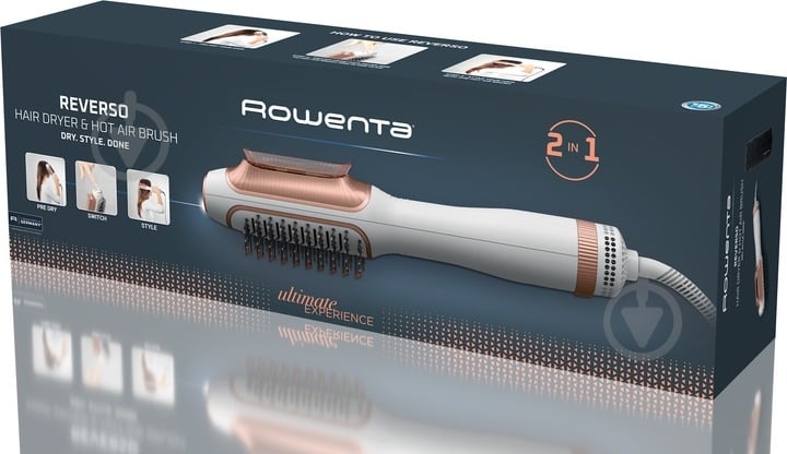 Фен-щетка Rowenta Reverso Dry&Brush 2в1 CF9820F0 - фото 10 Фен-щетка Rowenta Reverso Dry&Brush 2в1 CF9820F0 - фото 10