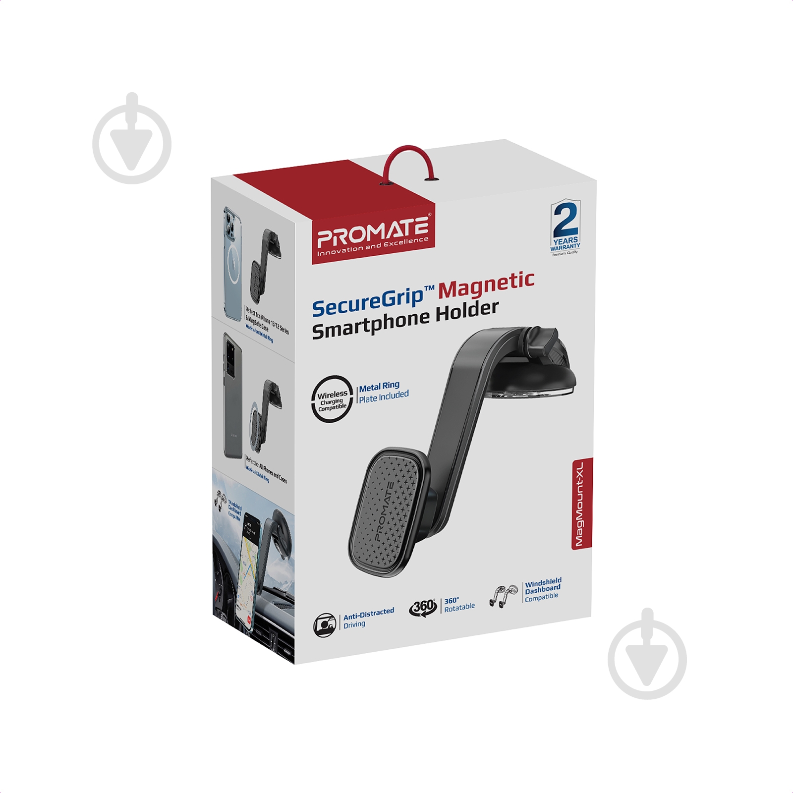 Тримач магнітний для телефона MagMount-XL Promate чорний - фото 6