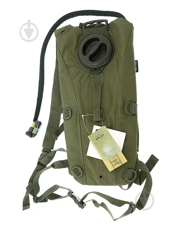 Система питьевая Sturm Mil-Tec рюкзак с гидросистемой "MIL-SPEC WATER PACK WITH STRAPS (3 L)" Oliva - фото 2