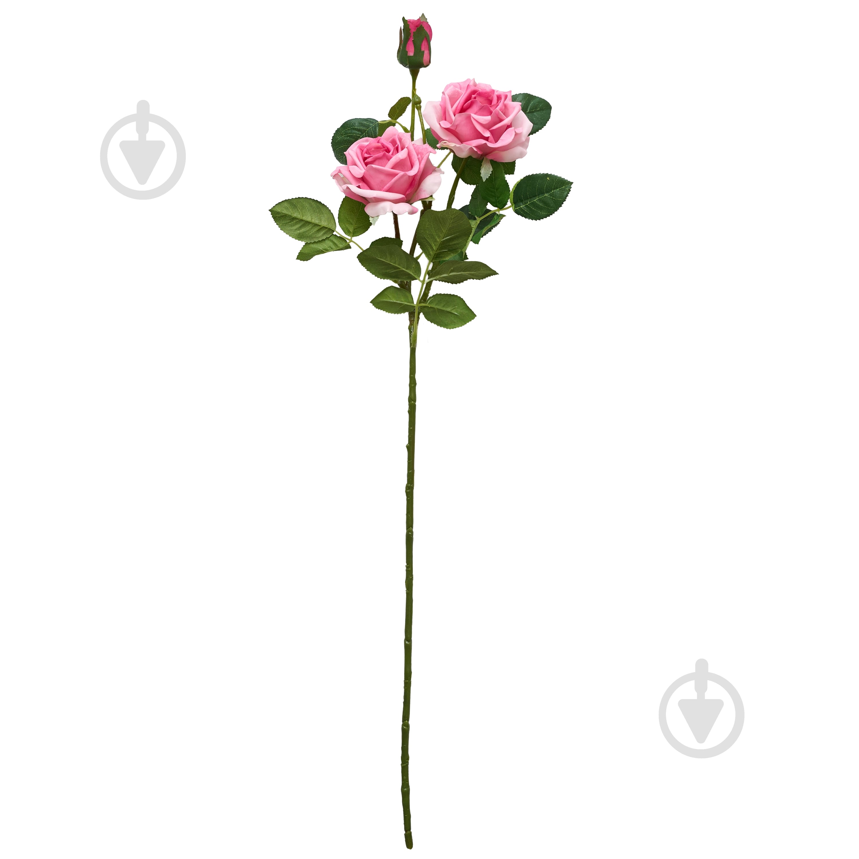 Цветок искусственный Роза 80 см розовая Девилон - фото 1
