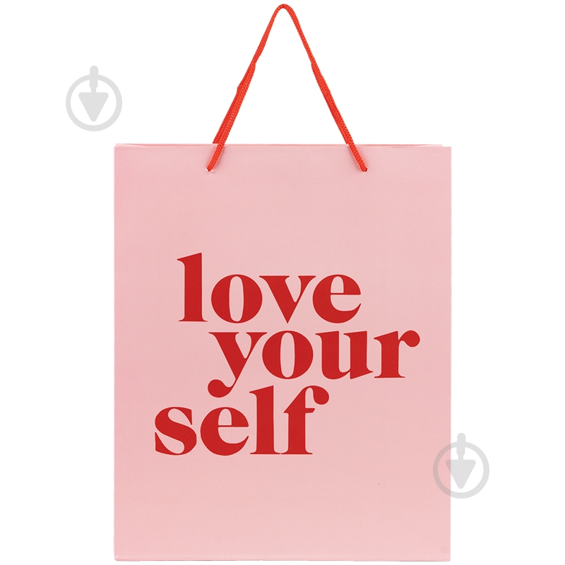 Пакет подарунковий Love yourself 8502-29-A 26х32 см Axent - фото 1 Пакет подарунковий Love yourself 8502-29-A 26х32 см Axent - фото 1