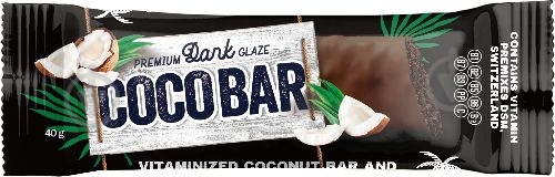 Батончик Coco Bar Витаминизированый кокосовый с какао в шоколадной глазури 40 г - фото 1 Батончик Coco Bar Витаминизированый кокосовый с какао в шоколадной глазури 40 г - фото 1
