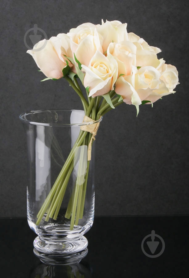 Ваза стеклянная 19х12 см 20 см прозрачная - фото 2