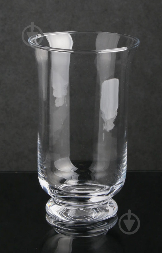 Ваза стеклянная 19х12 см 20 см прозрачная - фото 1