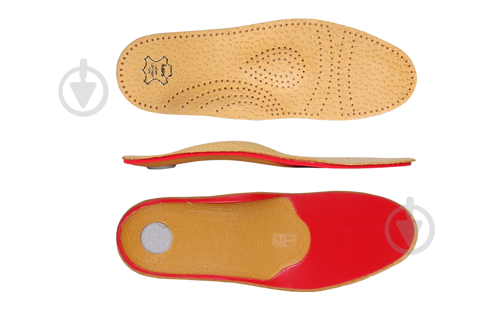 Устілки для стоп Relax Shock Absorber Pecari Kaps р.37 коричневий - фото 4