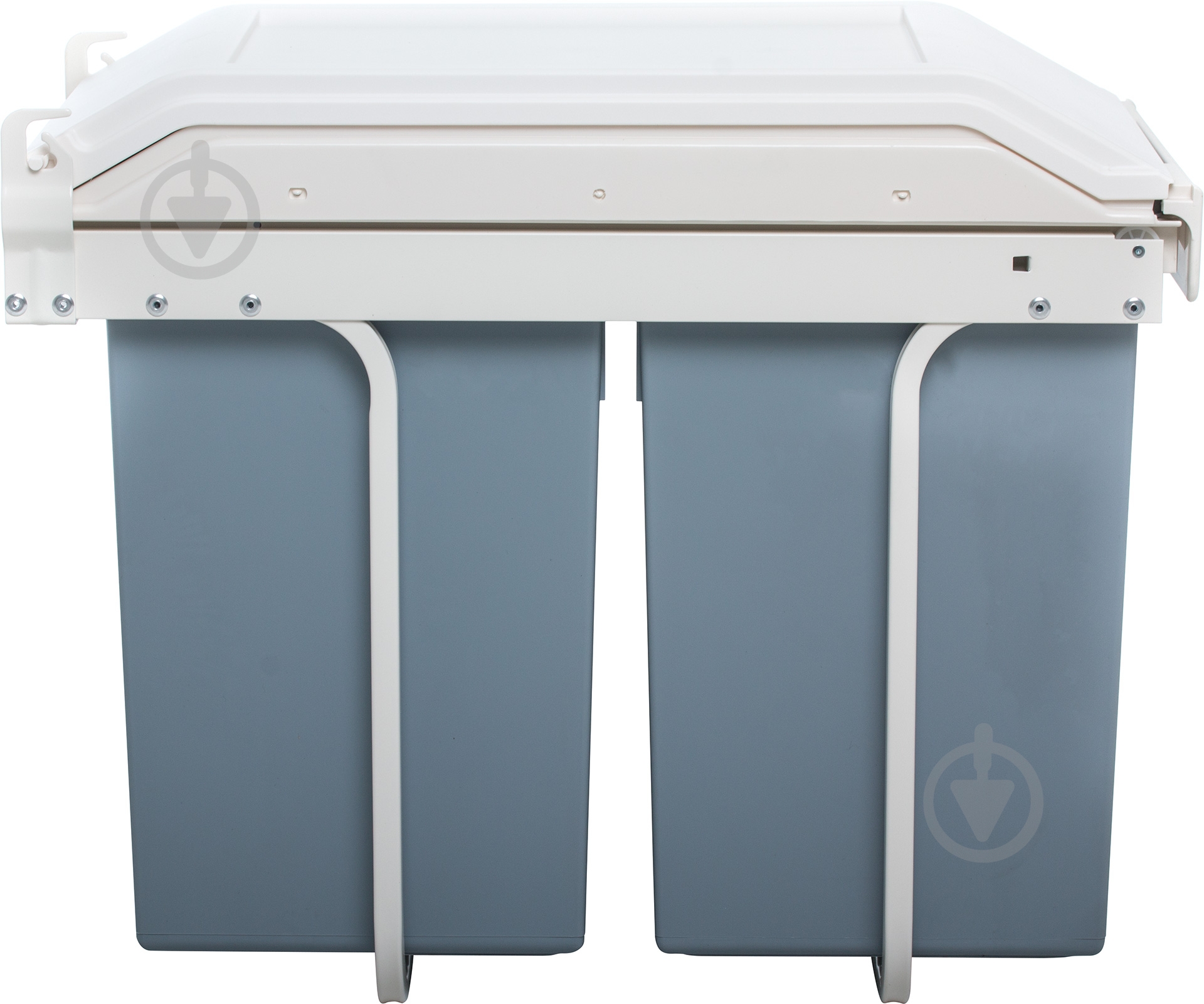 Ведро для мусора Hailo Multi Box 2*15 430х520х260 мм серое 3659001 - фото 2