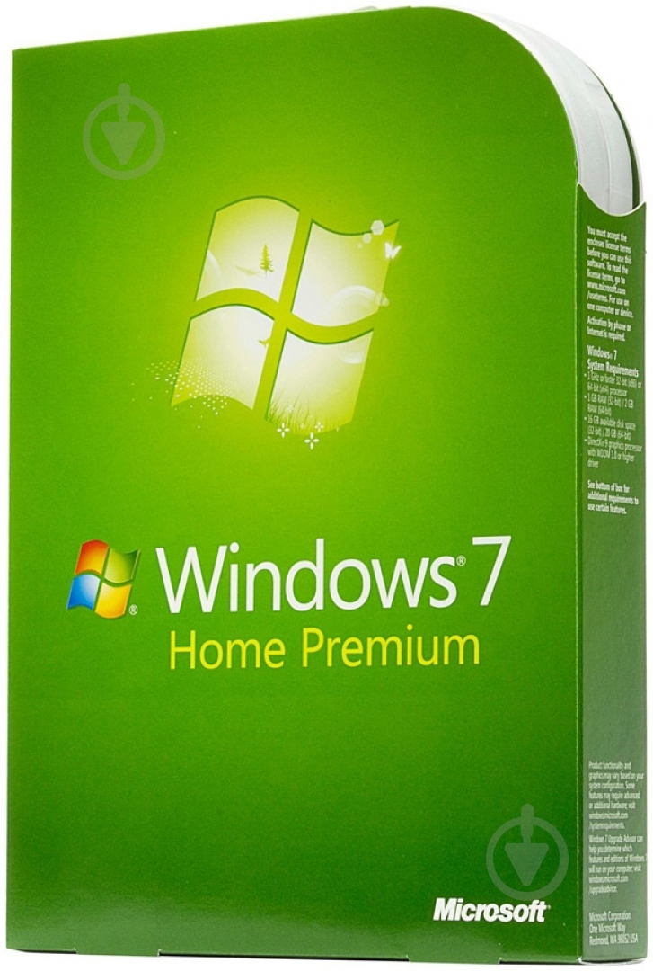 Программное обеспечение Microsoft Windows 7 Home Prem Ukrainian DVD BOX (GFC-00226) - фото 1