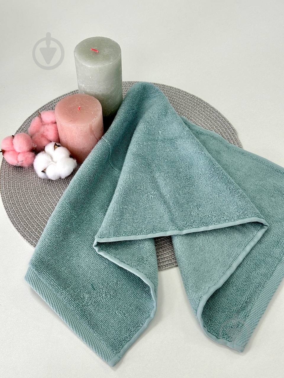 Полотенце махровое 70x140 см мята IDEAL TEXTILE - фото 3