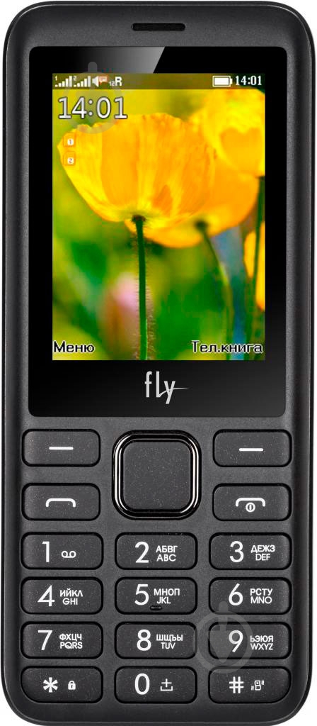 Мобільний телефон Fly FF249 grey - фото 1