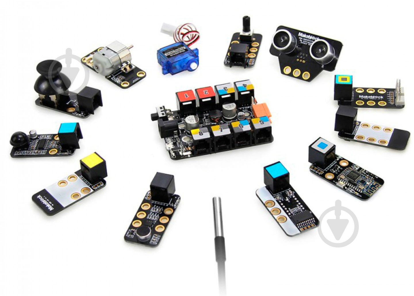 Програмований робот Makeblock Набір датчиків Inventor Electronic kit 09.40.04 - фото 3 Програмований робот Makeblock Набір датчиків Inventor Electronic kit 09.40.04 - фото 3