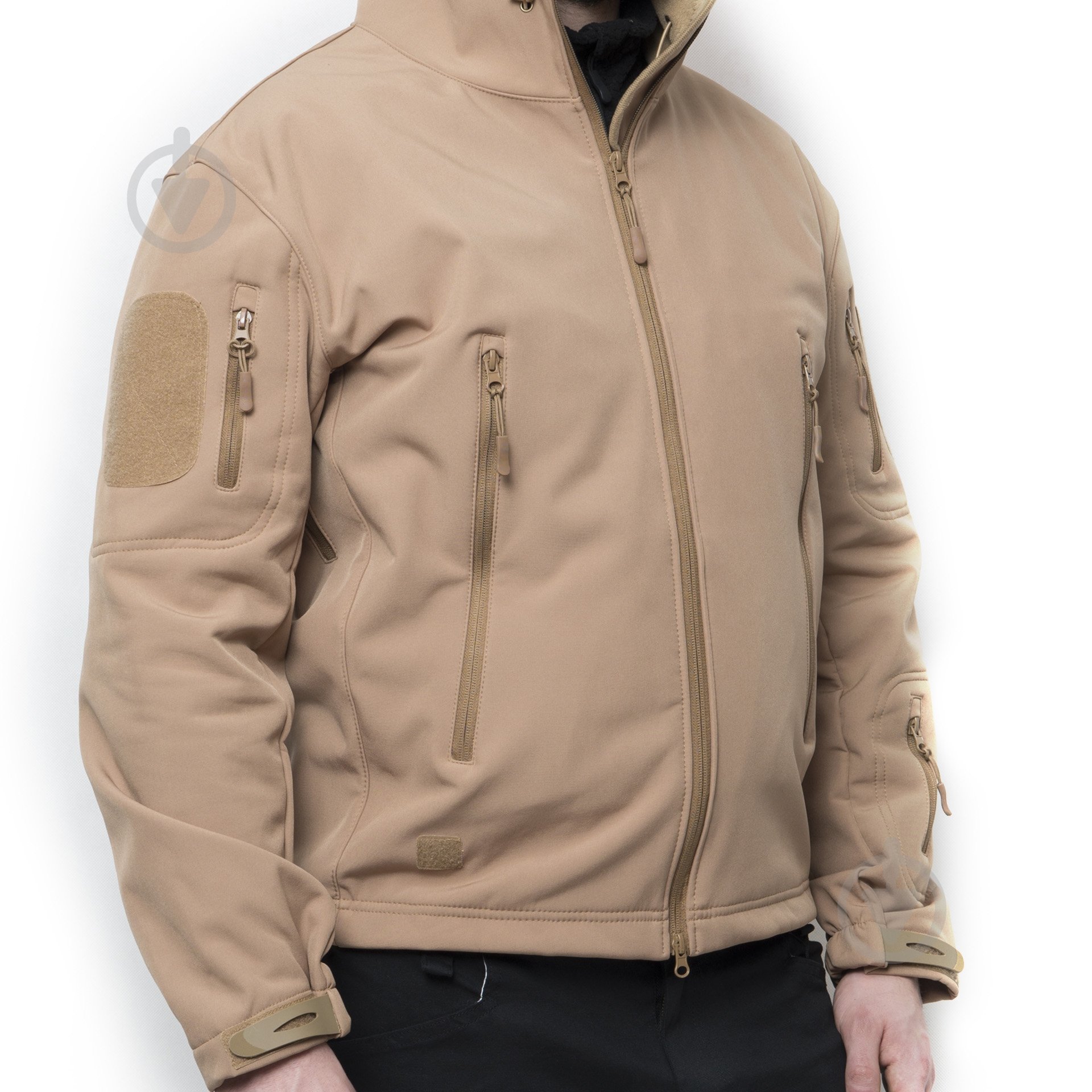 Куртка мужская демисезонная ESDY тактическая Softshell Shark Skin JA-01 р.XXL бежевая - фото 2
