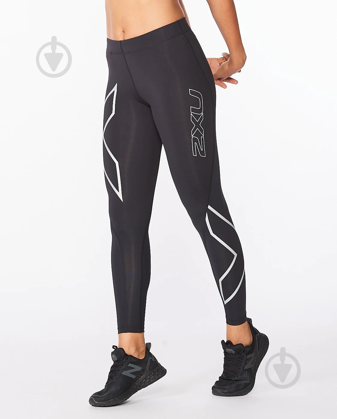 Лосини 2XU Core Compression Tights WA4173b_BLK/SIL р.M-T чорний - фото 1