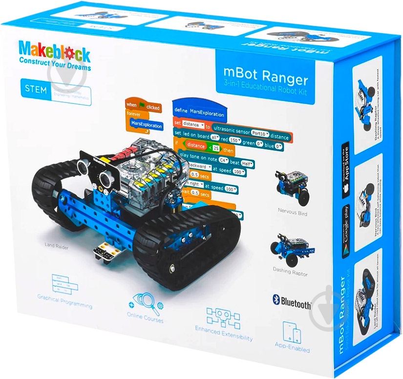 Робот-конструктор Makeblock mBot Ranger BT 09.00.92 - фото 5 Робот-конструктор Makeblock mBot Ranger BT 09.00.92 - фото 5