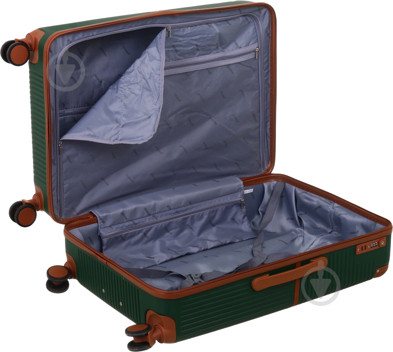 Чемодан UP! (Underprice) 96 л зеленый LS22200 69х48х29 ABS - фото 6 Чемодан UP! (Underprice) 96 л зеленый LS22200 69х48х29 ABS - фото 6