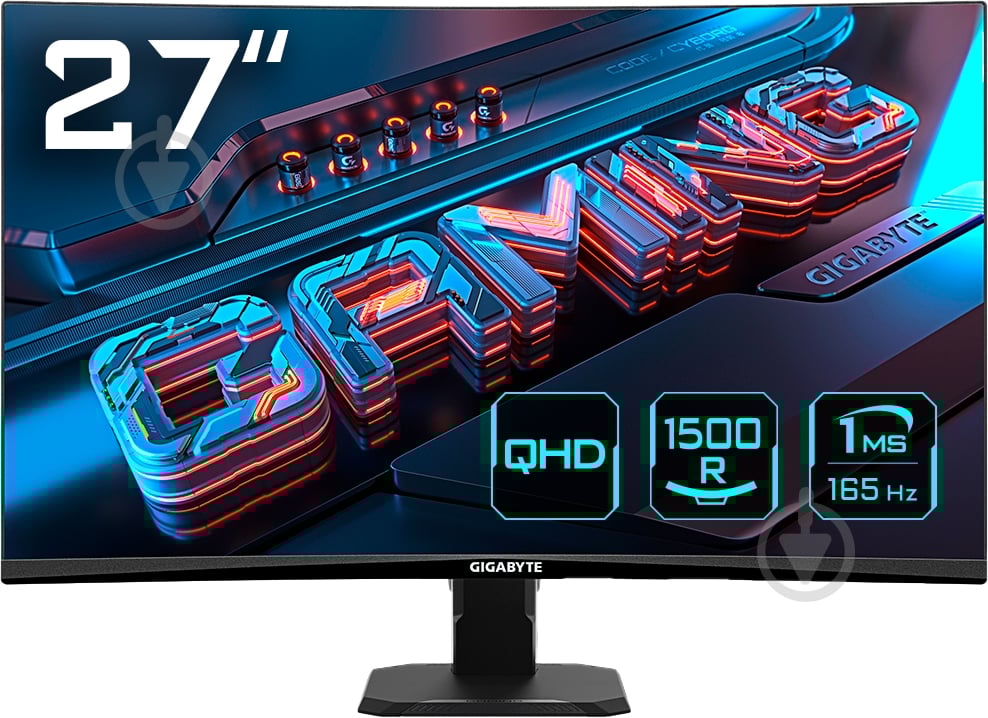 Монитор Gigabyte GS27QC 27" (GS27QC-EK) - фото 1