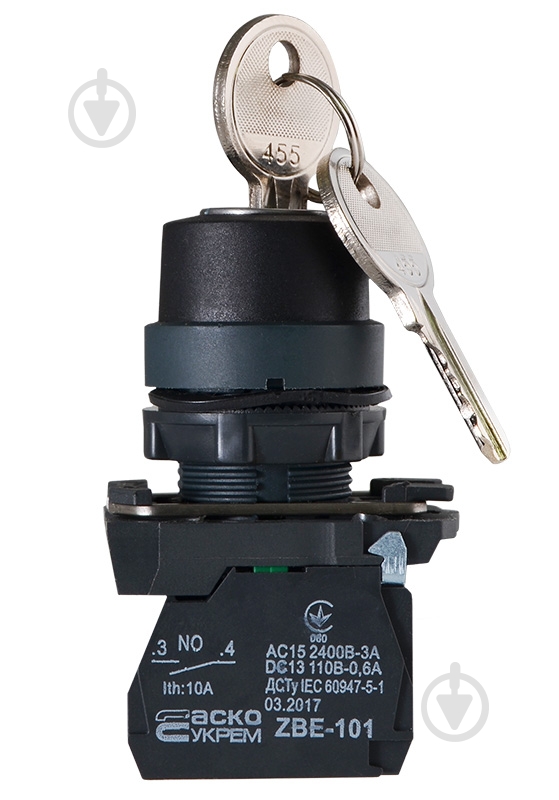Кнопка Аско-Укрем TB5-AG41 A0140010154 - фото 3