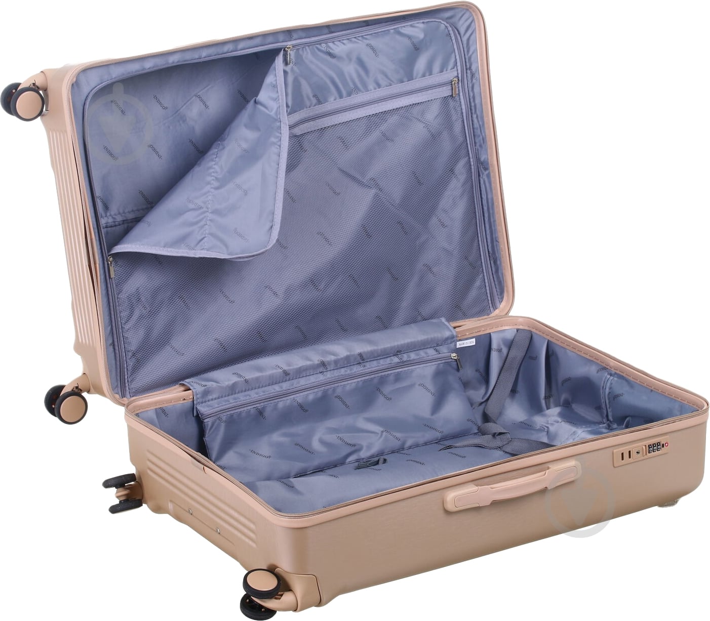 Чемодан 98 л 1035 Золотистая LS22300 69х49х29 ABS - фото 6