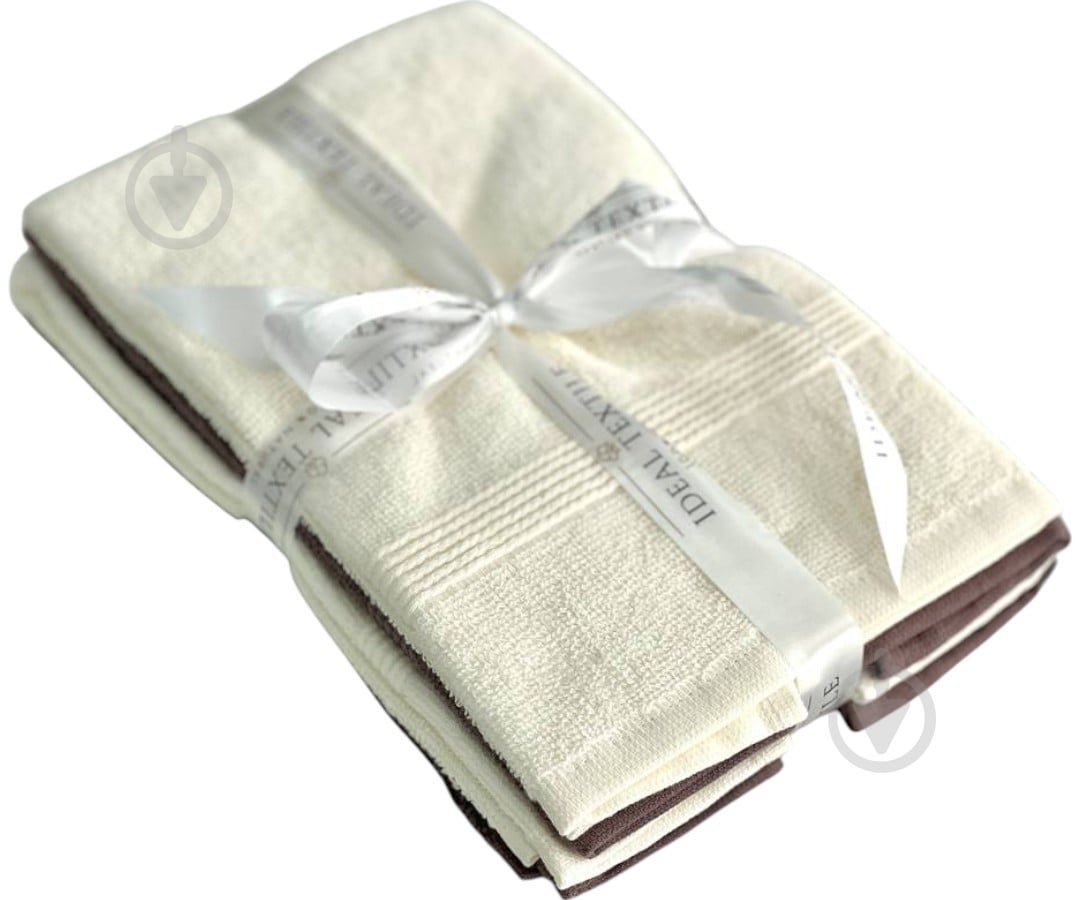 Набор полотенец махровых 30x45 см коричневый с бежевым IDEAL TEXTILE - фото 1 Набор полотенец махровых 30x45 см коричневый с бежевым IDEAL TEXTILE - фото 1