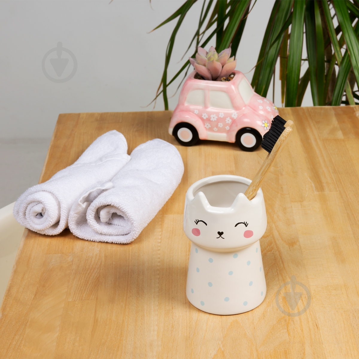 Подставка для зубных щеток Cute Cat BA-21 White - фото 7