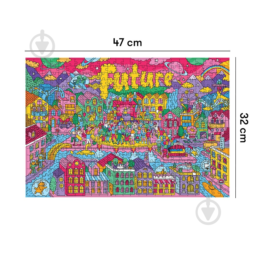 Пазл Город будущего 500 элементов orner-1478 - фото 5 Пазл Город будущего 500 элементов orner-1478 - фото 5