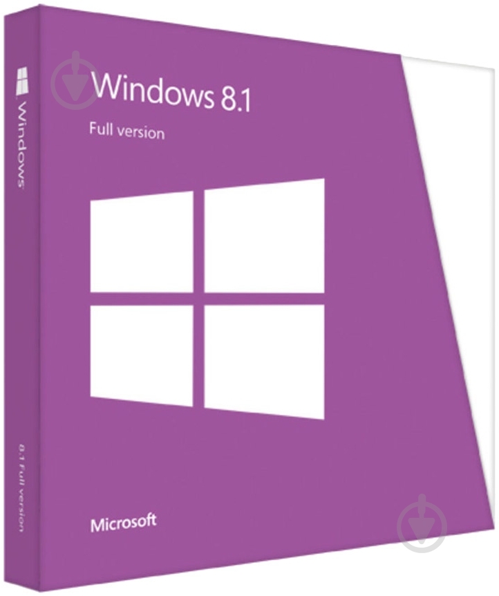 Программное обеспечение Microsoft Windows 8.1 32-bit English 1pk DVD (WN7-00658) - фото 1