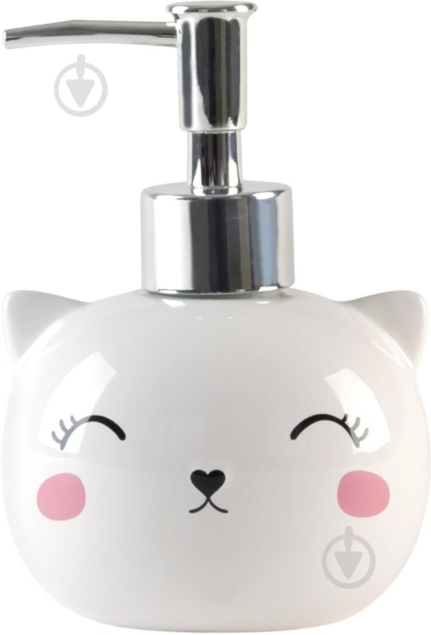 Диспенсер Cute cat 250 мл білий BA-19 - фото 1