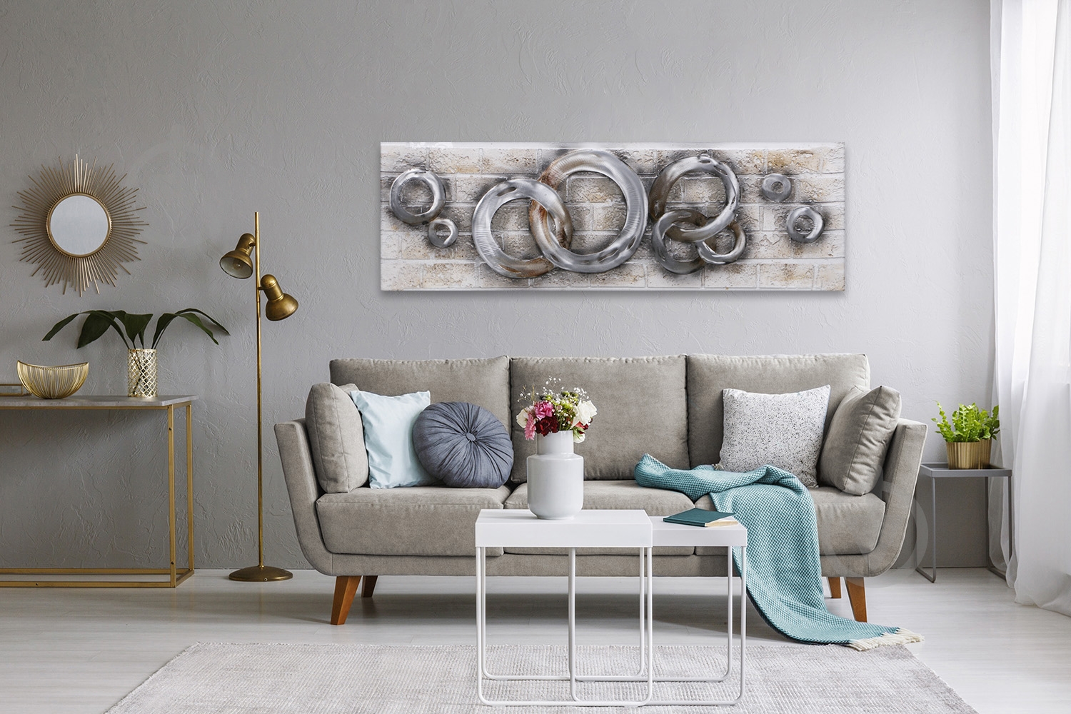 Картина 3D Rings 150x50 см - фото 3