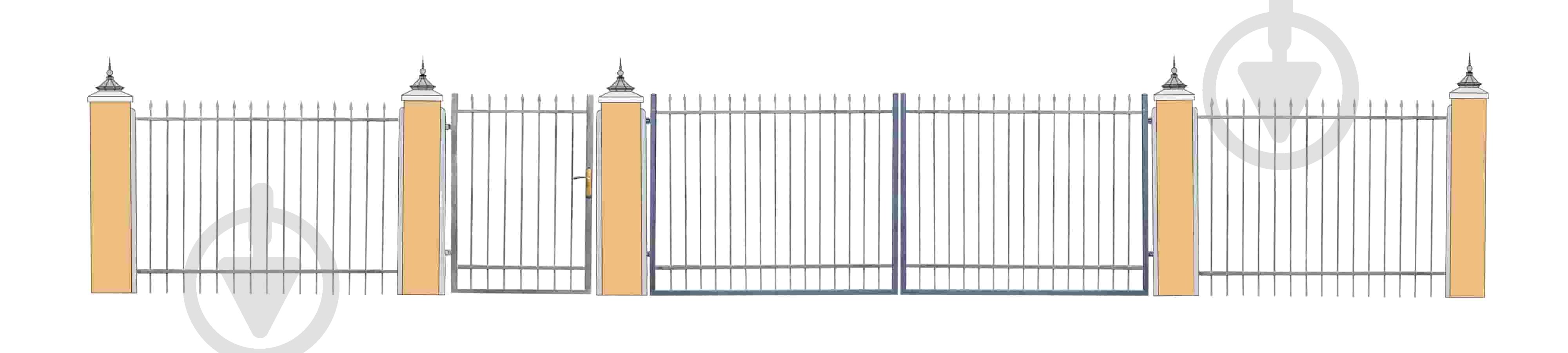 Ворота Укритарм Эконом 4000х1500 мм - фото 3 Ворота Укритарм Эконом 4000х1500 мм - фото 3