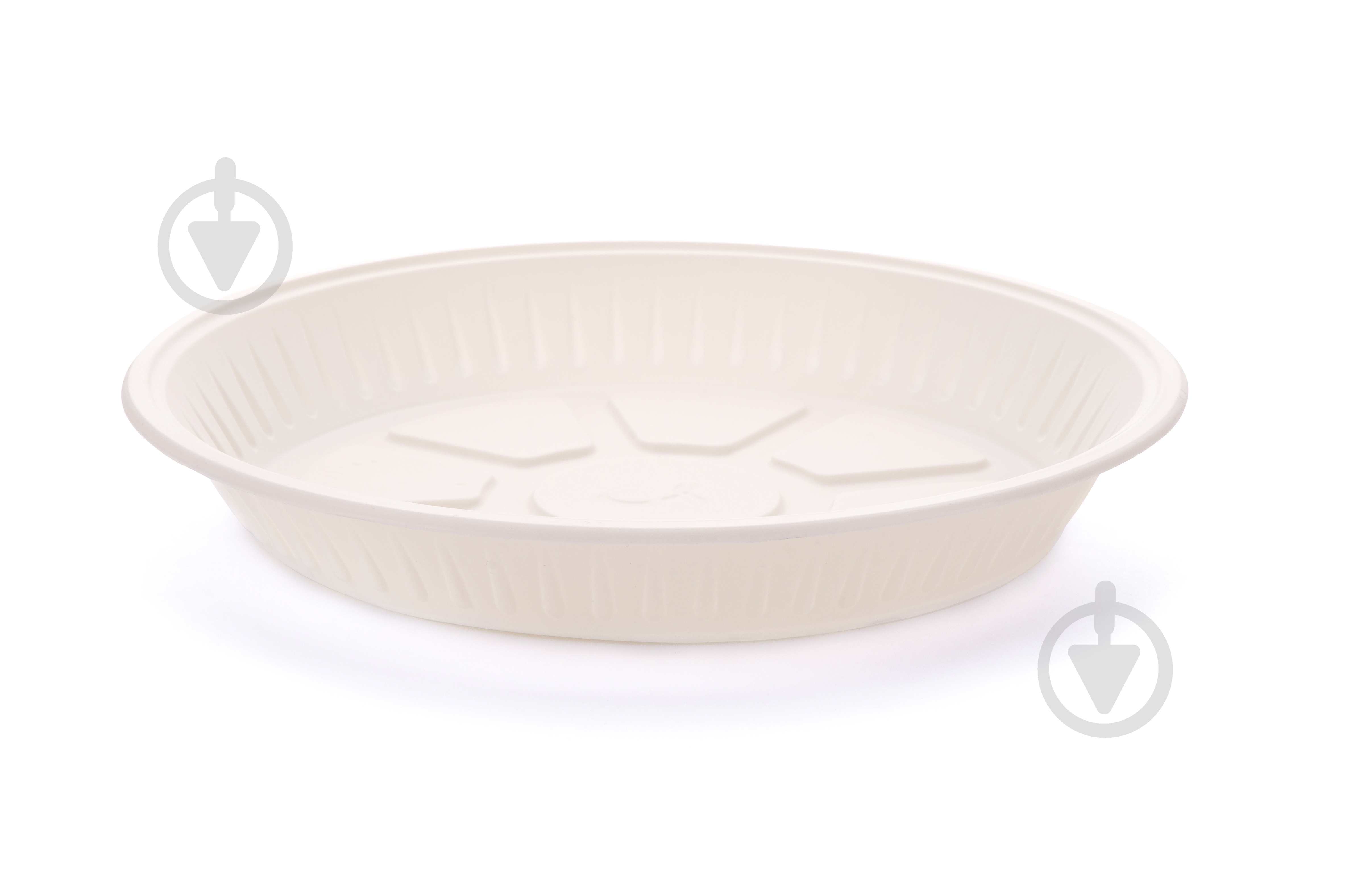 Тарелка одноразовая из кукурузного крахмала GREEN PACK 200 шт. - фото 1