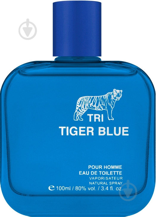 Туалетная вода TRI Fragrances Tiger Blue 100 мл - фото 1