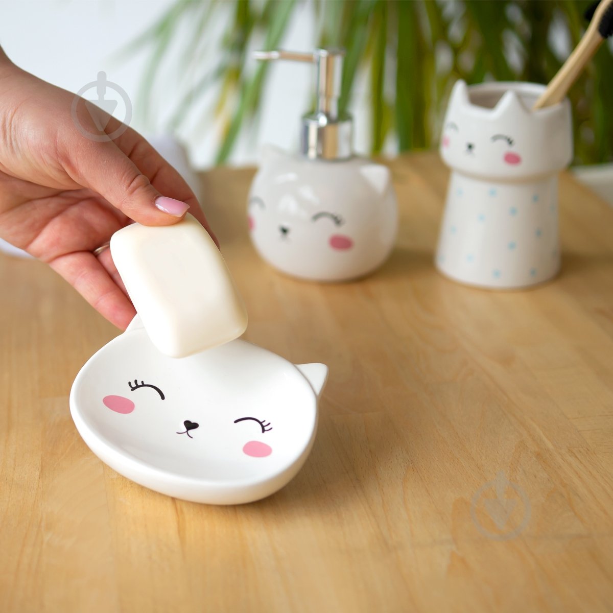 Мыльница Cute Cat BA-20 White - фото 7