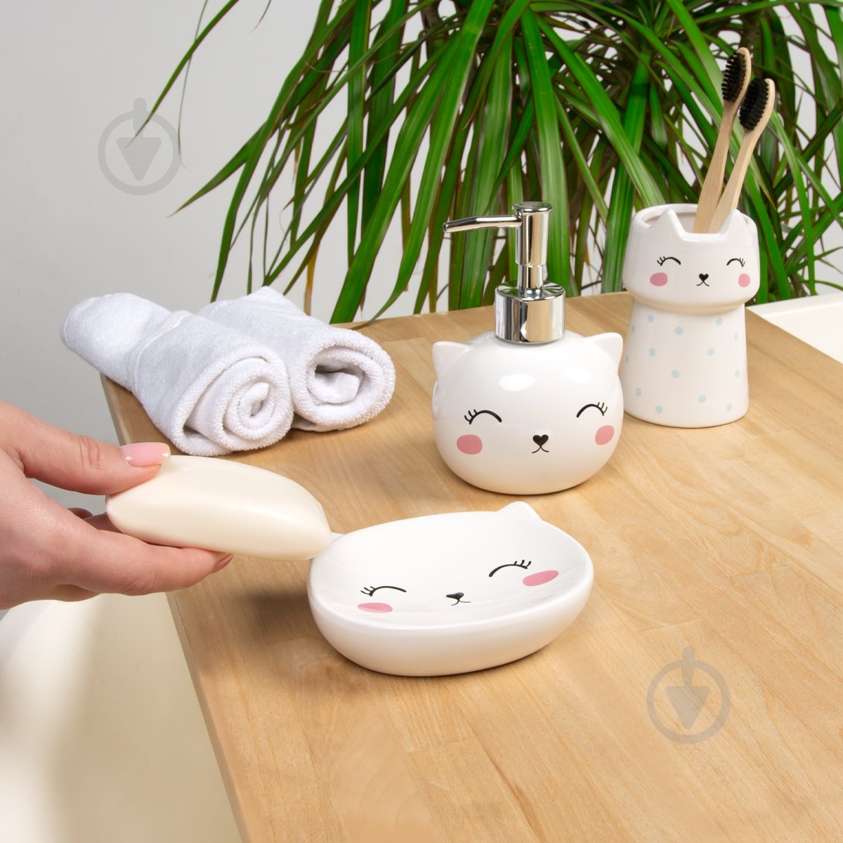 Мыльница Cute Cat BA-20 White - фото 9