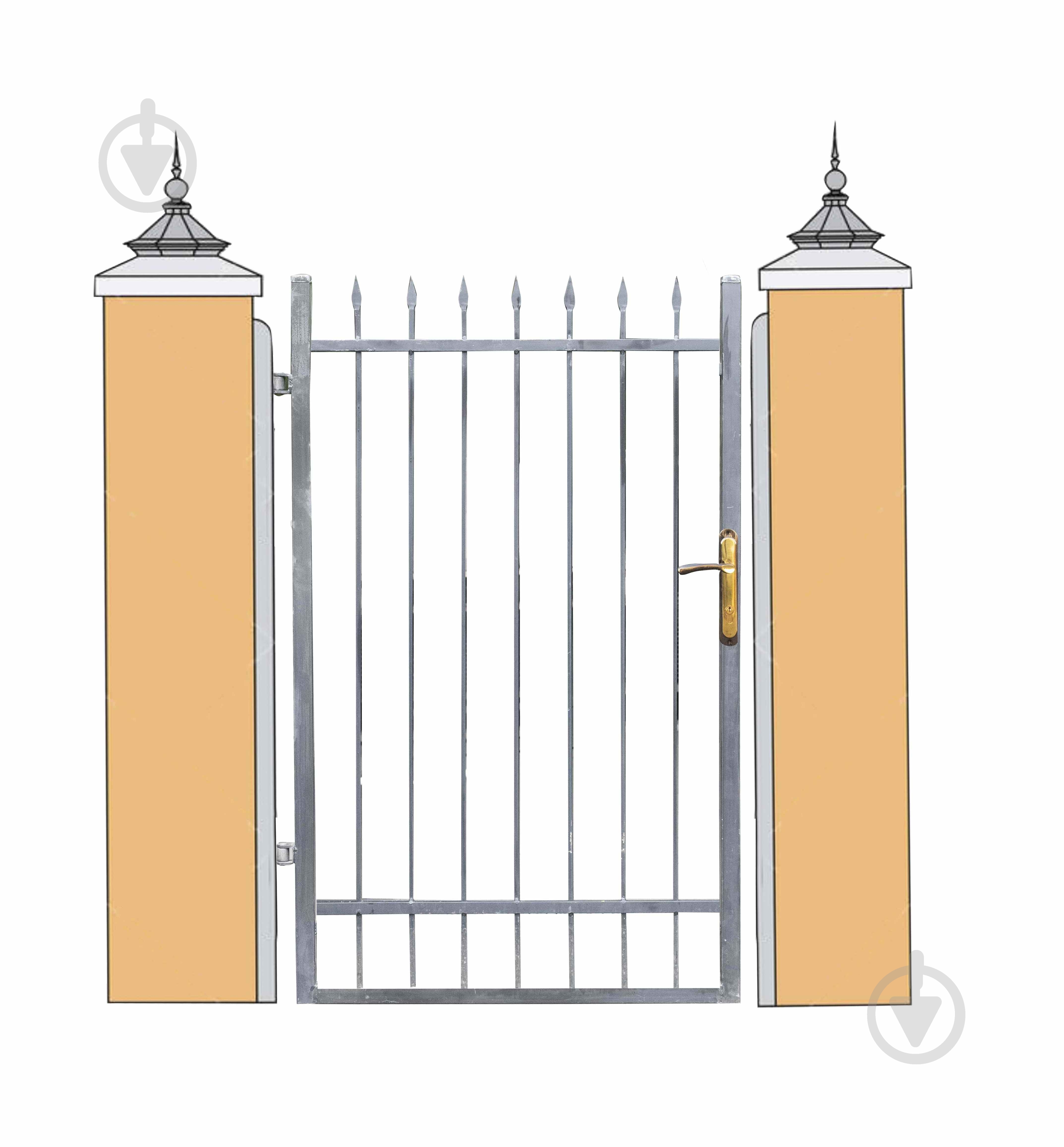 Калитка Эконом 1000х1500 мм Укритарм - фото 2 Калитка Эконом 1000х1500 мм Укритарм - фото 2