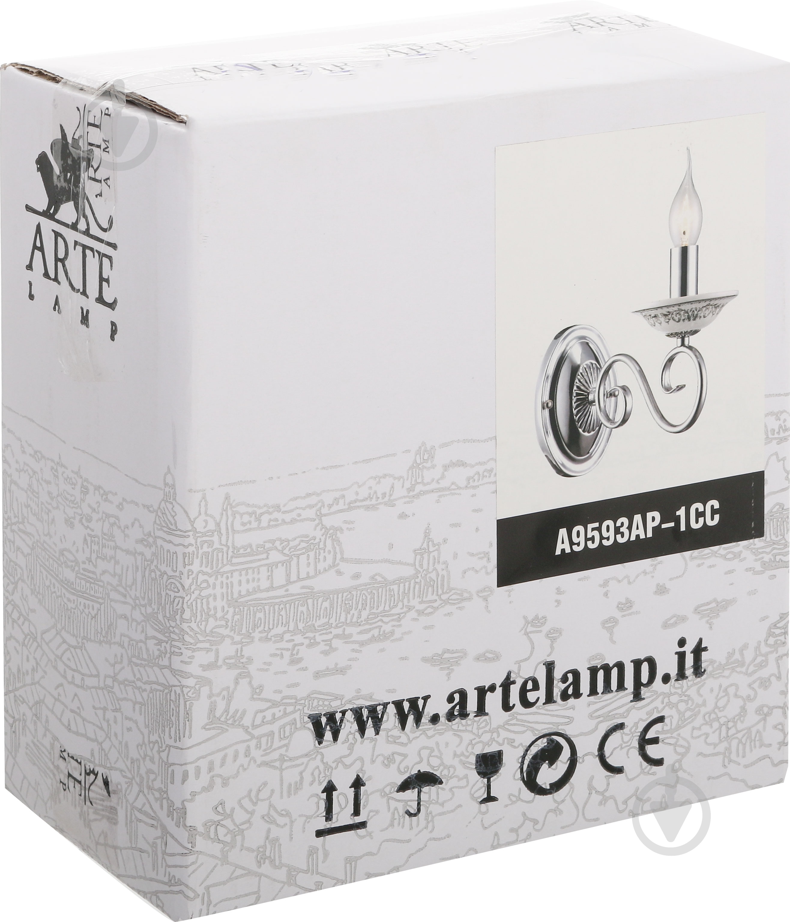Бра Arte Lamp Sonia 1x40 Вт E14 хром A9593AP-1CC - фото 2 Бра Arte Lamp Sonia 1x40 Вт E14 хром A9593AP-1CC - фото 2