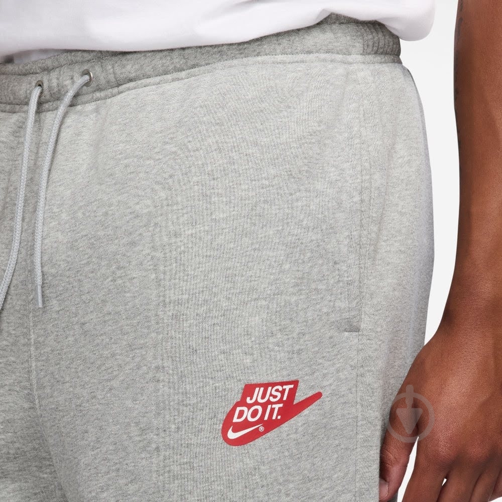 Штани Nike M NK CLUB BB OH PANT JDI IO9623-063 р. M сірий - фото 3 Штани Nike M NK CLUB BB OH PANT JDI IO9623-063 р. M сірий - фото 3