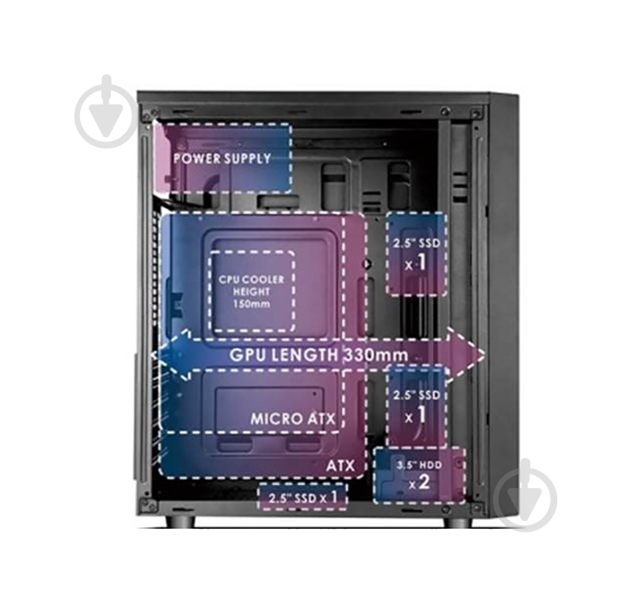 Корпус CaseCom GM-86-400 - фото 2