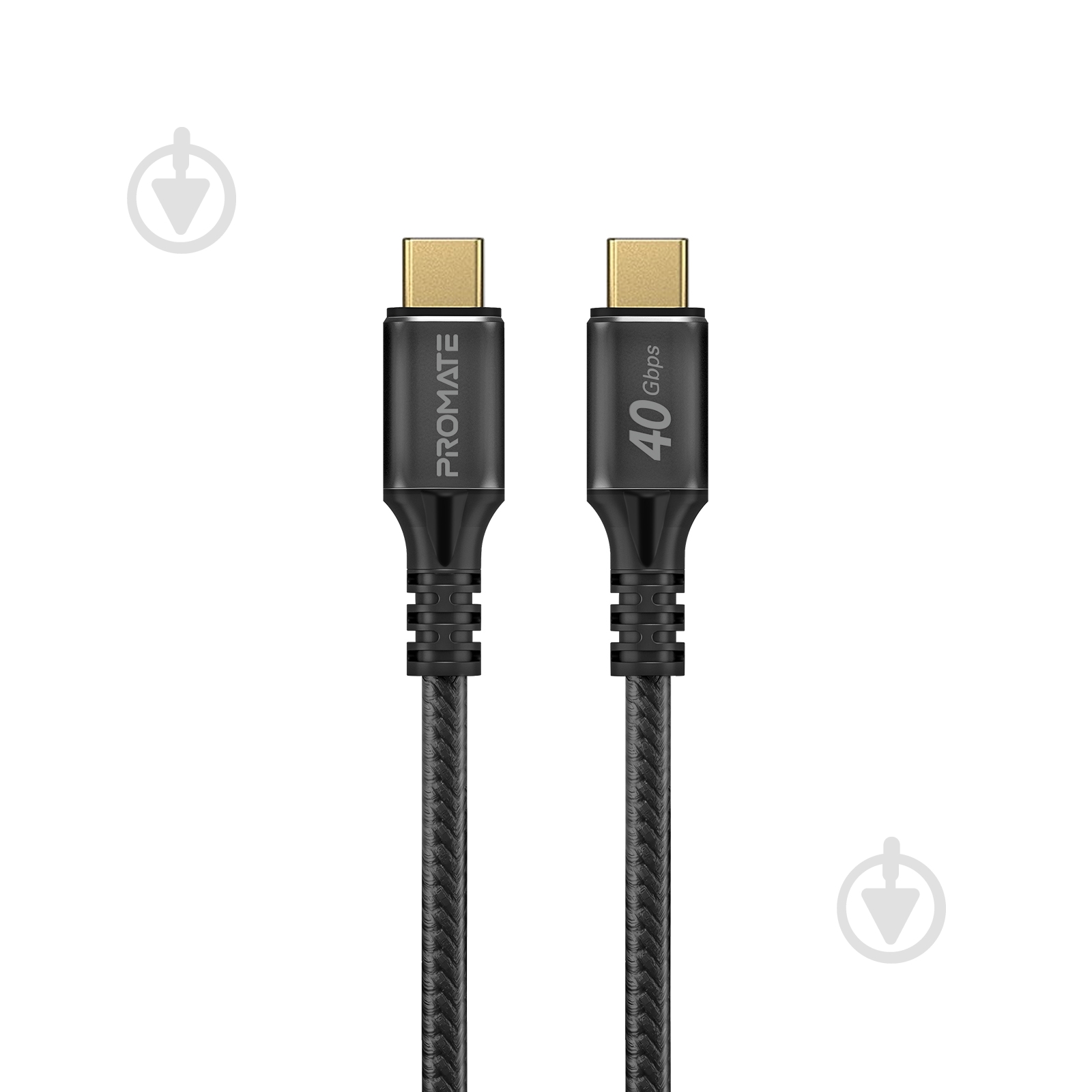 Кабель Promate PowerBolt240-1M USB Type-C to USB Type-C 240W PD 1 м чорний (powerbolt240-1m.black) - фото 1