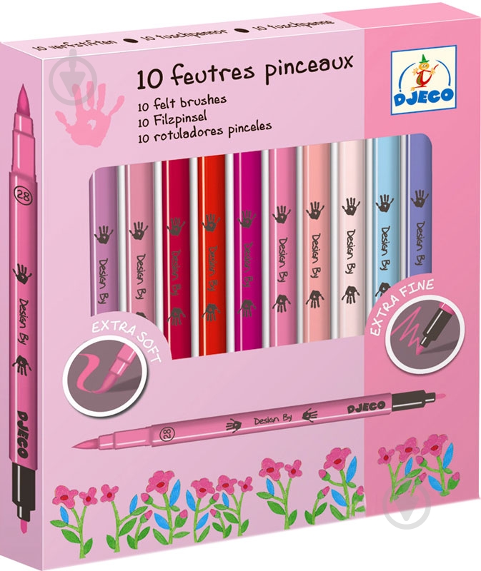 Фломастери двосторонні Djeco Дівчата 10 шт. DJ08802 - фото 1 Фломастери двосторонні Djeco Дівчата 10 шт. DJ08802 - фото 1