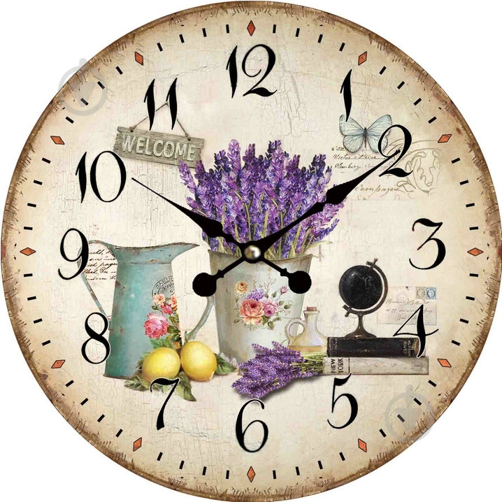 Годинник настінний Lavender lime 33,8 см - фото 1